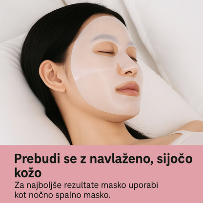 Kolagenska maska Amori – set 4 mask za sijočo, napeto in navlaženo kožo